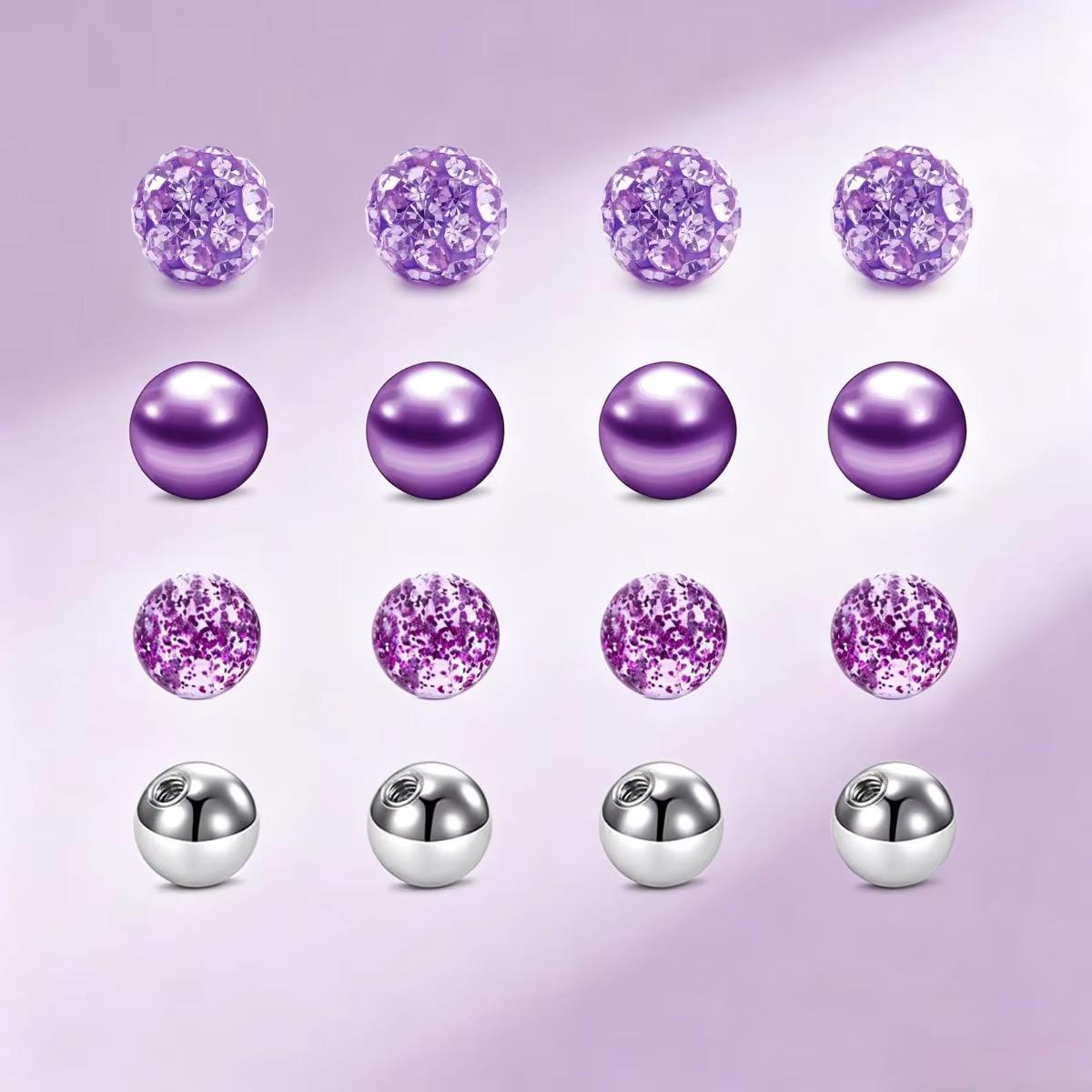Body Jewelry Surgical Steel - Lot de 16 billes de remplacement