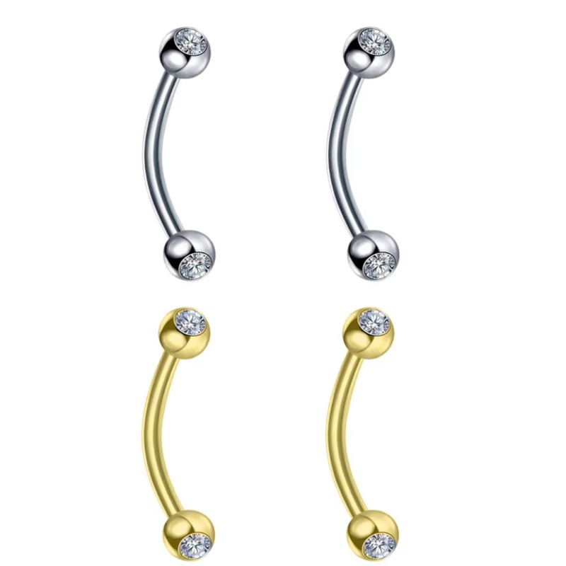 Body Jewelry Surgical Steel - 2 pièces de bijoux de corps,