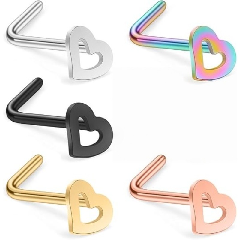 Body Jewelry Surgical Steel - 5 pièces, anneaux de piercing pour