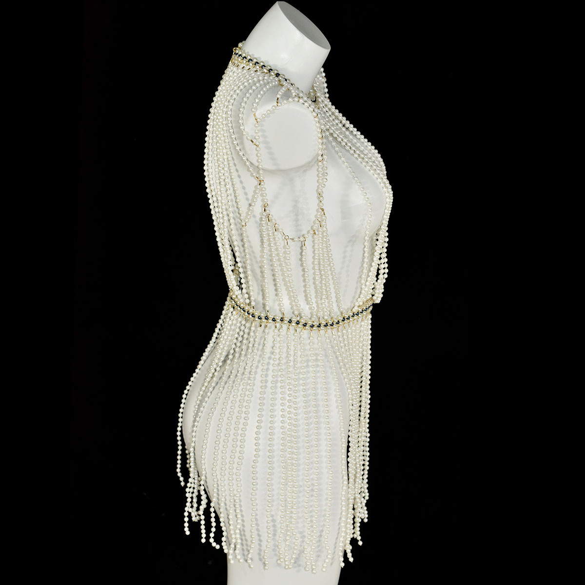Robe longue classique à frange - Body Jewelry Retainers avis et prix