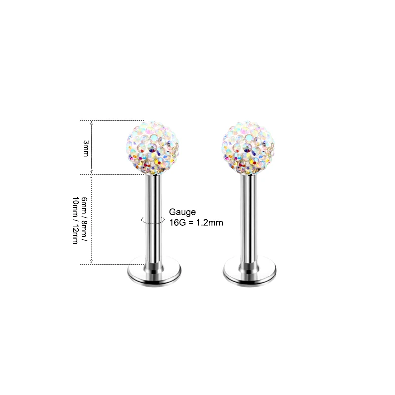 4 pièces, bijoux de piercing e - Body Jewelry Surgical Steel avis et prix