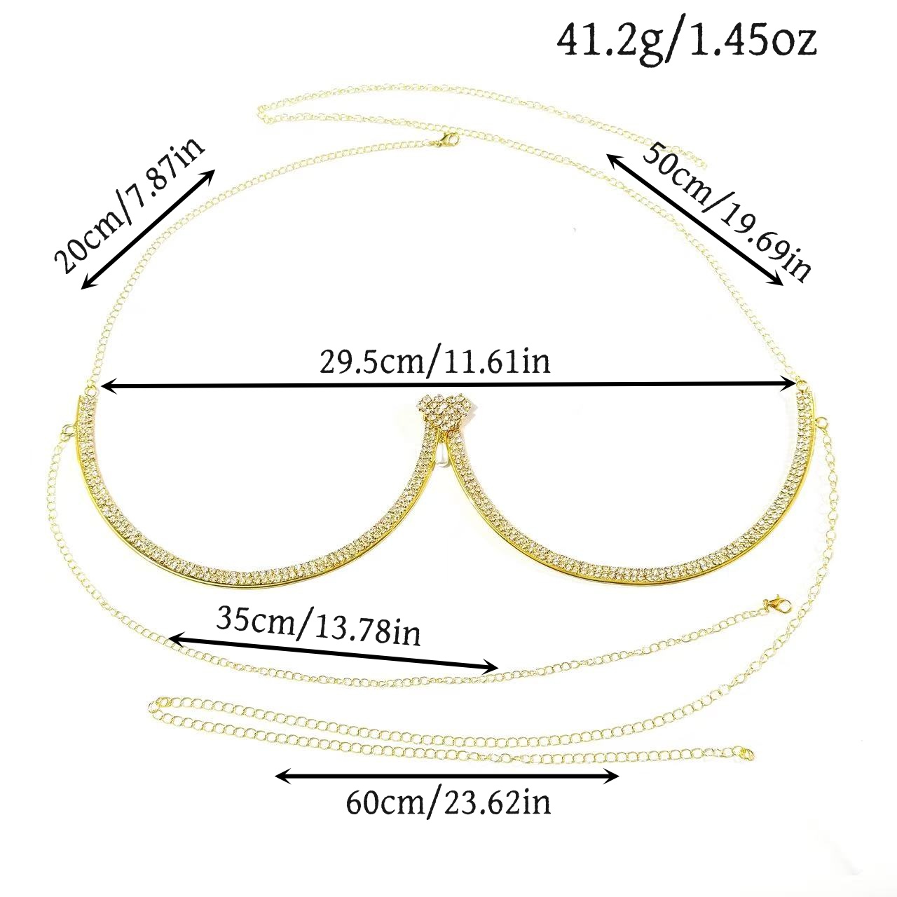 Collier soutien-gorge en forme - Body Jewelry Necklace avis et prix