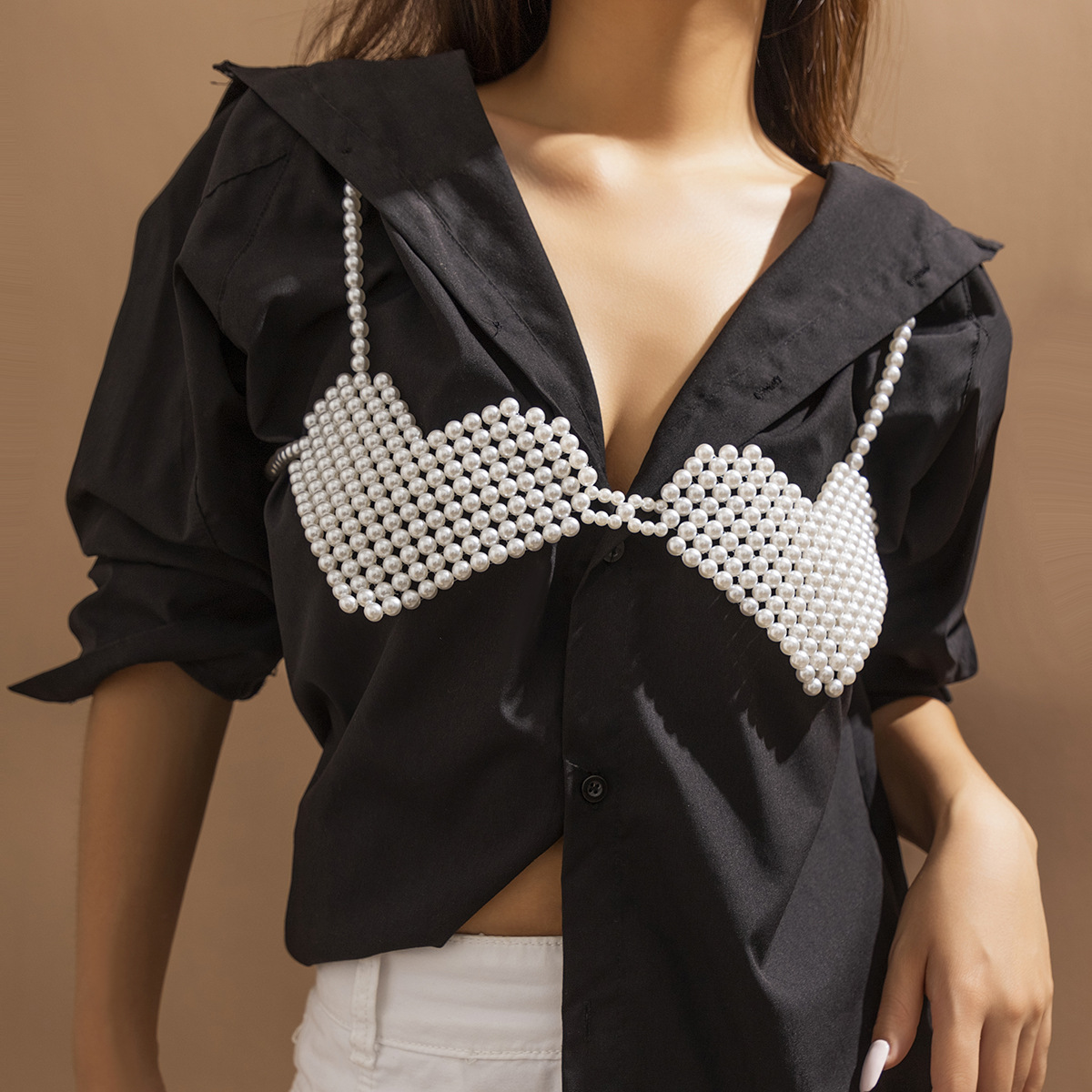 Soutien-gorge Sexy en Imitatio - Body Jewelry Necklace avis et prix