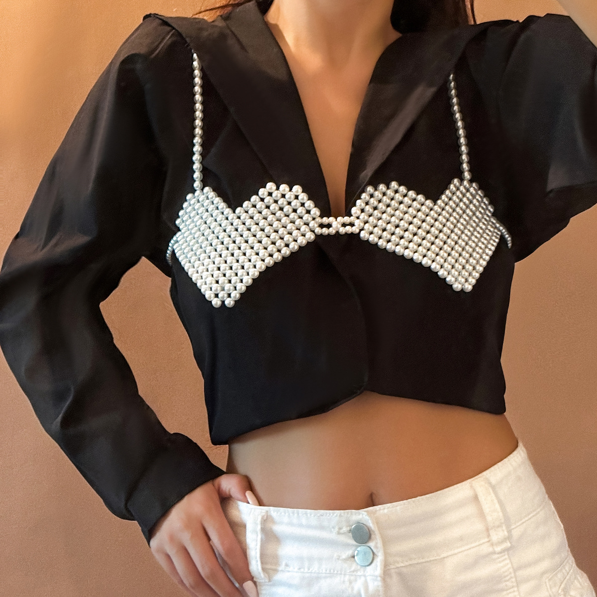 Soutien-gorge Sexy en Imitatio - Body Jewelry Necklace avis et prix